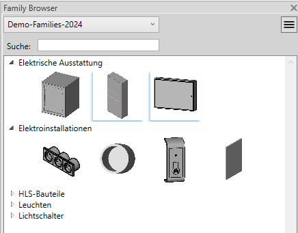 Ansicht für die Familien